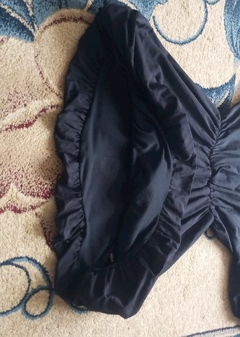 v yaka balon kollu elbise - Görsel 2