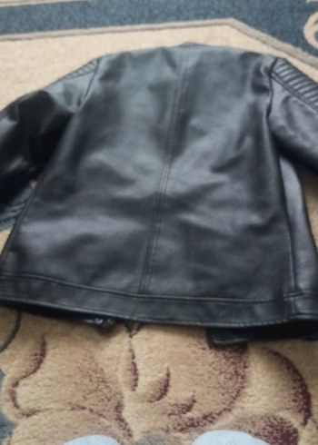 Siyah Deri Ceket - Görsel 7