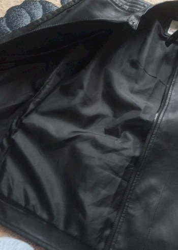 Siyah Deri Ceket - Görsel 6