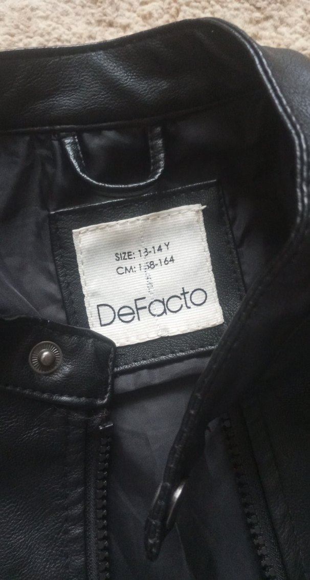 Siyah Deri Ceket - Görsel 5