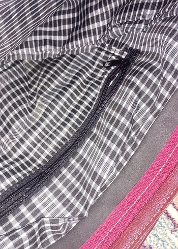 bordo Yılan Desenli Deri Kadın Çanta - Görsel 7