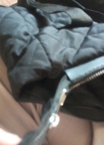 Siyah Fermuarlı Kadın Omuz Çantası - Görsel 7