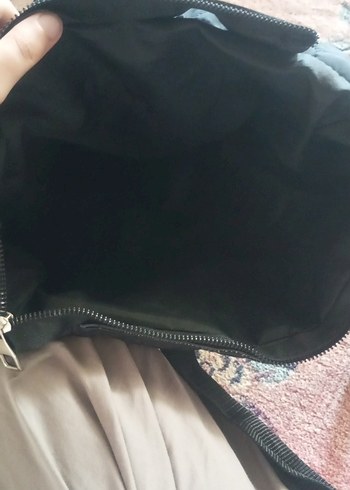 Siyah Fermuarlı Kadın Omuz Çantası - Görsel 2