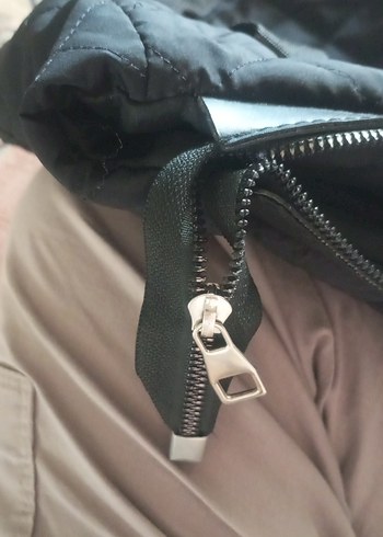 Siyah Fermuarlı Kadın Omuz Çantası - Görsel 3