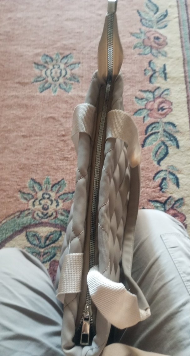 Gri Kadın Minimalist Fermuarlı Çanta - Görsel 2