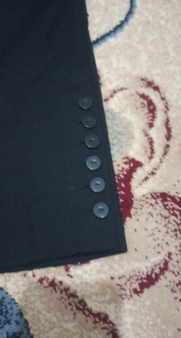 Düğmeli Midi Kadın Kot Pantolon - Görsel 3