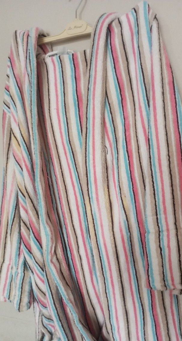 Pastel Renkli Bohem Desenli Bornoz - Görsel 2