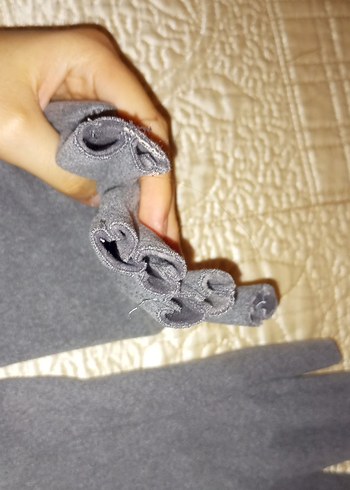 Gri Kadın Sıcak Eldiven - Görsel 2