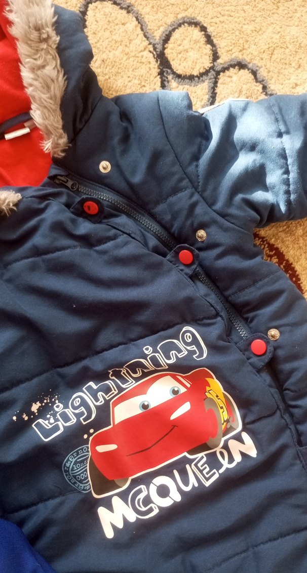 Koyu Mavi Erkek Bebek Polar Tulum - Görsel 3