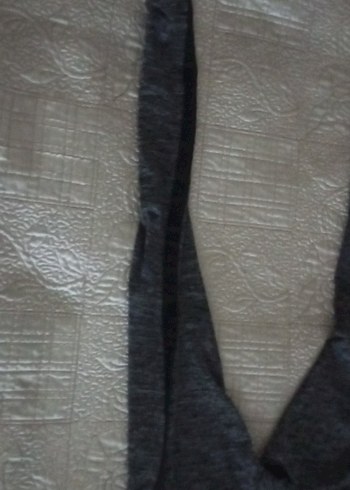 36 Beden Gri Elastik Denim Kadın Tayt