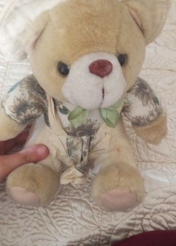 Beden Bej Peluş Ayıcık Şapkalı