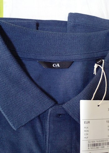 C&A Lacivert Erkek Polo Yaka Tişört