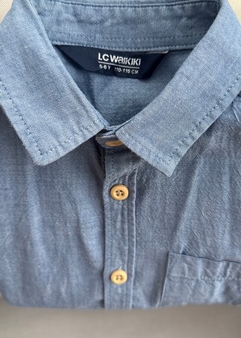 #Erkek #Çocuk #Kısa Kollu Denim #Gömlek - Görsel 9