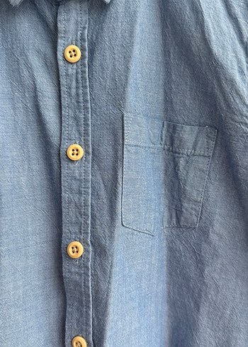 #Erkek #Çocuk #Kısa Kollu Denim #Gömlek - Görsel 2