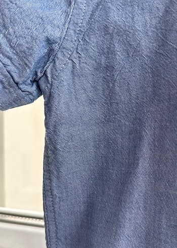 #Erkek #Çocuk #Kısa Kollu Denim #Gömlek - Görsel 4