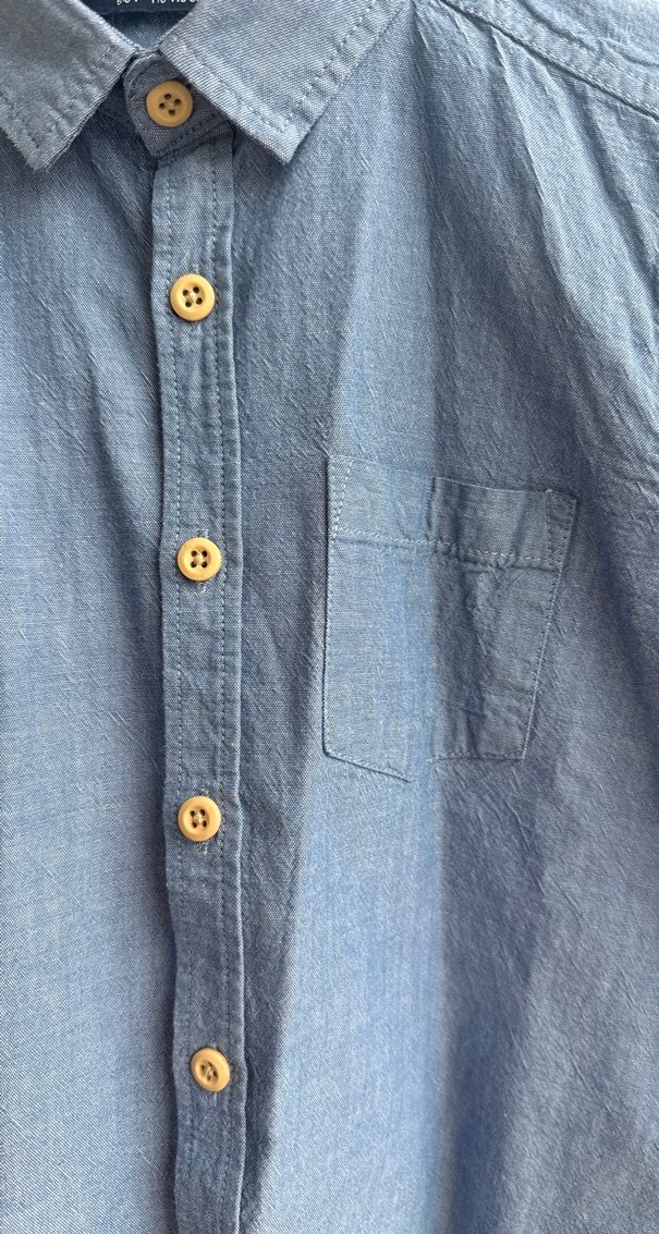 #Erkek #Çocuk #Kısa Kollu Denim #Gömlek - Görsel 2