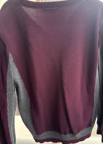 #Bordo Gri Düğmeli #Erkek  #Hırka - Görsel 7