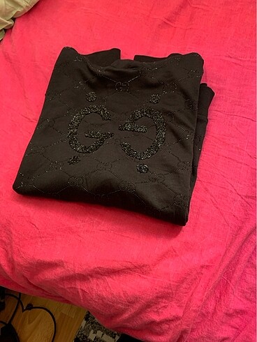 m Beden siyah Renk İşlemeli sweatshirt
