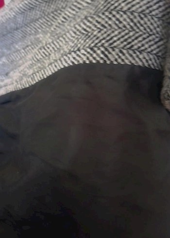 Kapüşonlu Desenli Kadın Kaban - Görsel 4