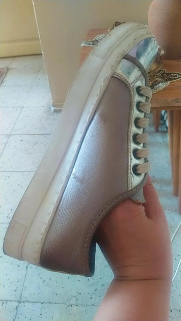 Gezer Beyaz Bağcıklı Kadın Spor Ayakkabı - Görsel 3