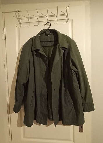 yeşil vintage trençkot