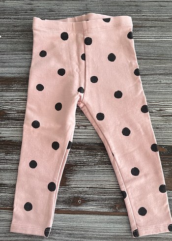 Zara Kız Çocuk Pembe Puantiyeli Tayt