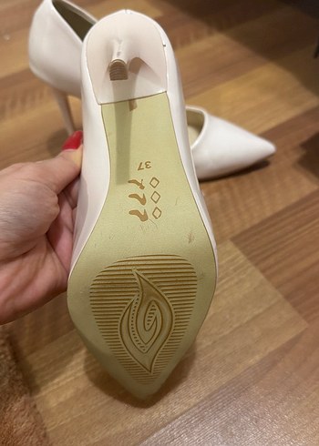 Çok açık pembe Modern Klasik Stiletto Topuklu Kadın Ayakkabı - Görsel 3