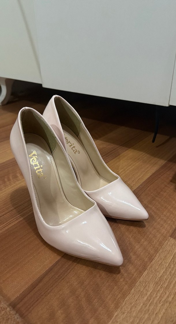 Çok açık pembe Modern Klasik Stiletto Topuklu Kadın Ayakkabı - Görsel 2
