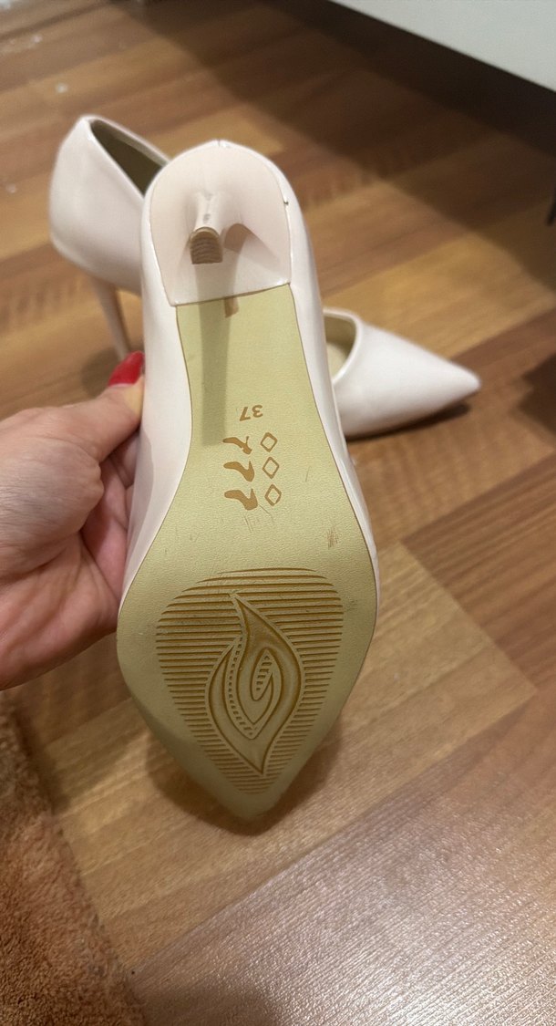 Çok açık pembe Modern Klasik Stiletto Topuklu Kadın Ayakkabı - Görsel 3