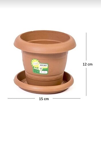 HAK PLASTİK SAKSI 1LT