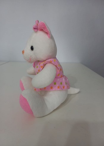 Beden Pembe Yıldız Desenli Peluş kedi Oyuncak