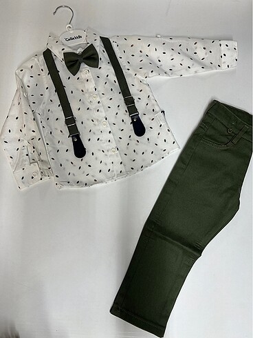 Askı-papyonlu erkek çocuk takım - Görsel 9