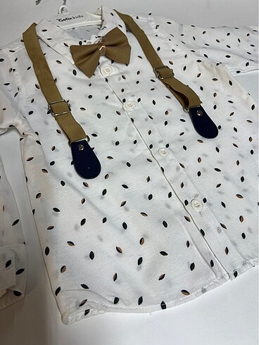 Askı-papyonlu erkek çocuk takım - Görsel 8