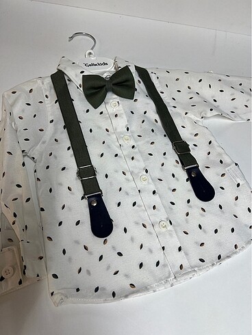 Askı-papyonlu erkek çocuk takım - Görsel 10