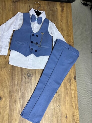 Zincirli erkek çocuk takım elbise - Görsel 4