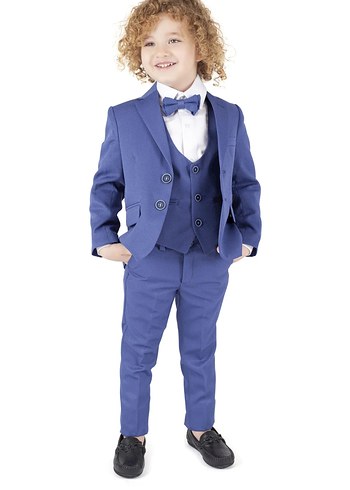 Bej Modern Klasik Erkek Çocuk Takım Elbise - Görsel 2