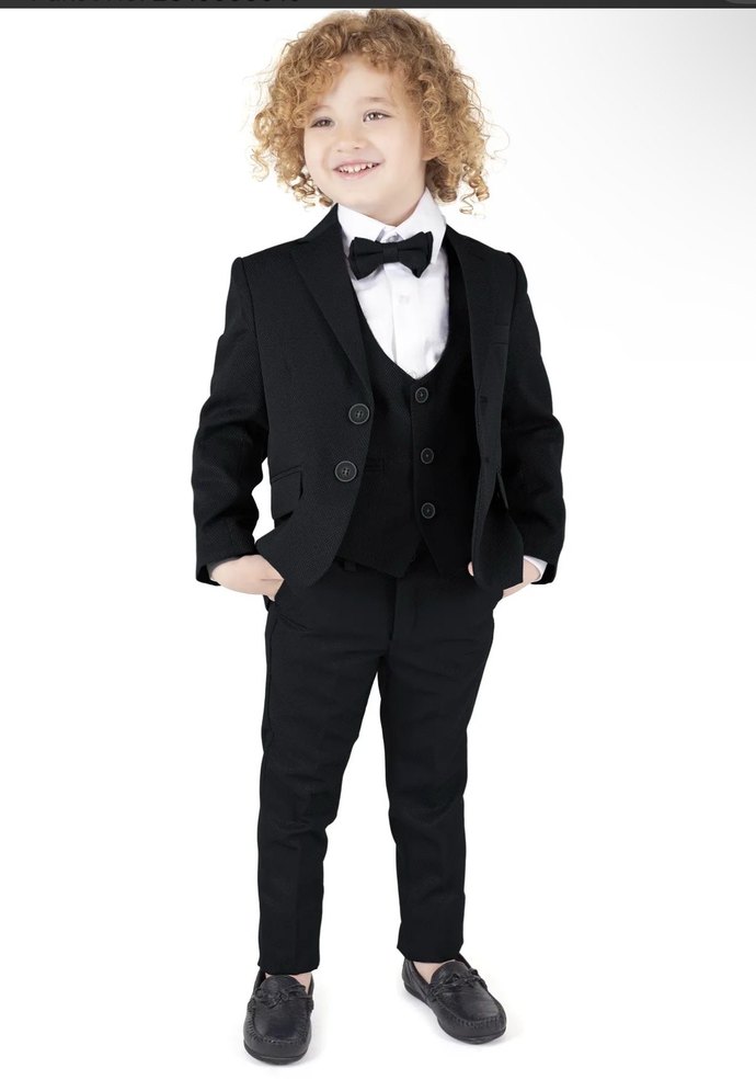 Bej Modern Klasik Erkek Çocuk Takım Elbise - Görsel 3