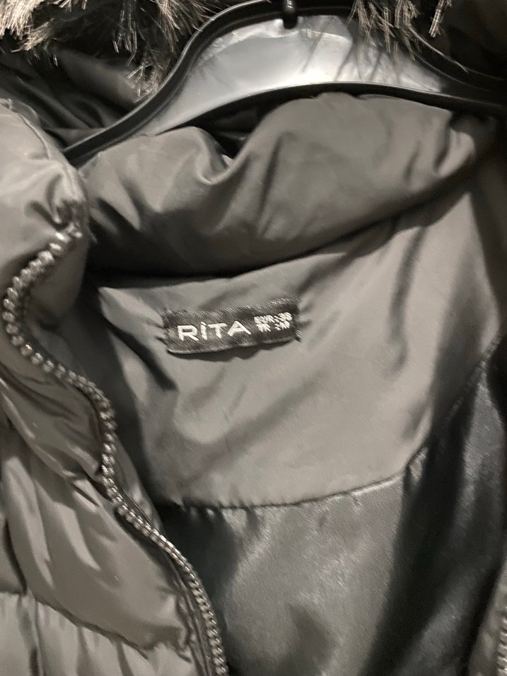 Kürklü Siyah Kadın Uzun Yelek - Görsel 4