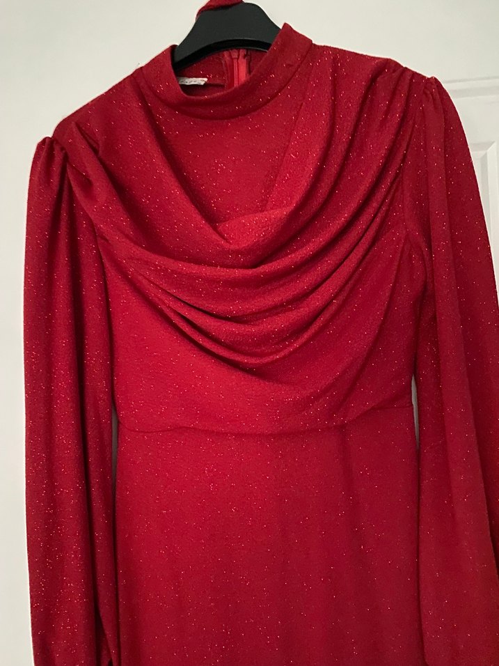 Simli kalem elbise - Görsel 2