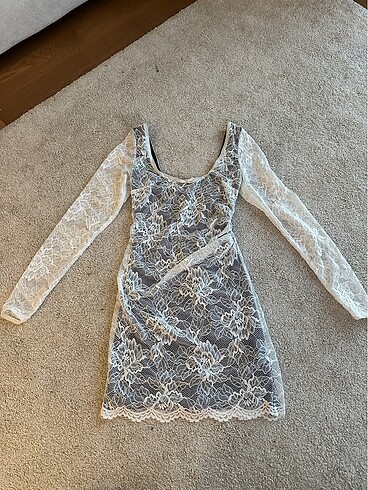 Zara Dantel Mini Elbise