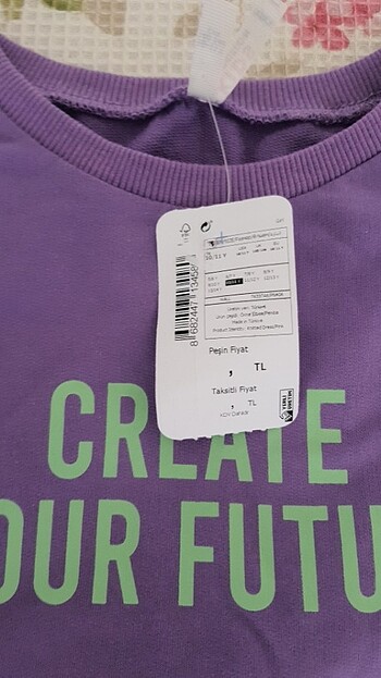 10 Yaş Beden sweatshirt elbise 