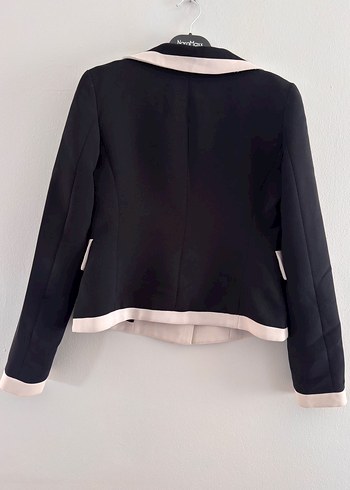 s Beden siyah Renk Düğmeli Siyah Kadın Blazer Ceket