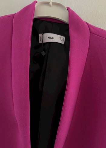 Kadın fuşya Uzun Kollu Düğmeli Blazer - Görsel 2