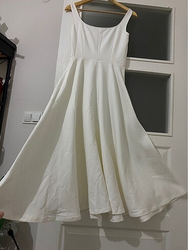 Beyaz elbise 38 - Görsel 5