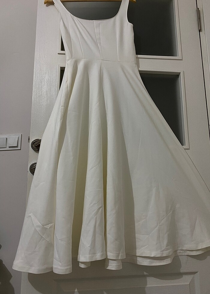 Beyaz elbise 38 - Görsel 4