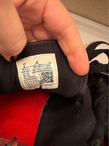 36,5 Beden siyah Renk Yepyeni Nike Jordan