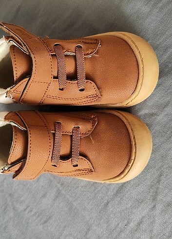22 Beden kahverengi Renk Vicco bebek ayakkabısı 