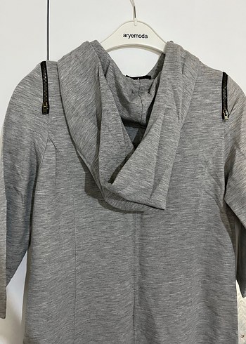 Gri Midi Uzun Kollu Triko Elbise - Görsel 3