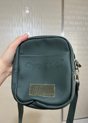 Koyu yeşil Deri Kadın Çapraz Çanta - Görsel 5