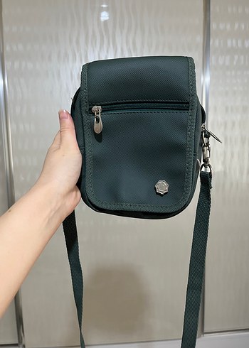 Koyu yeşil Deri Kadın Çapraz Çanta - Görsel 2